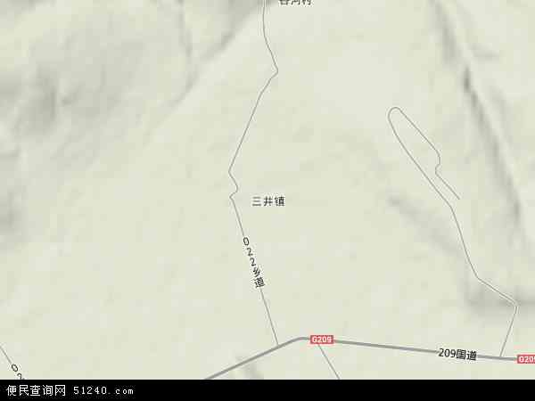 三井镇地形图 - 三井镇地形图高清版 - 2024年三井镇地形图