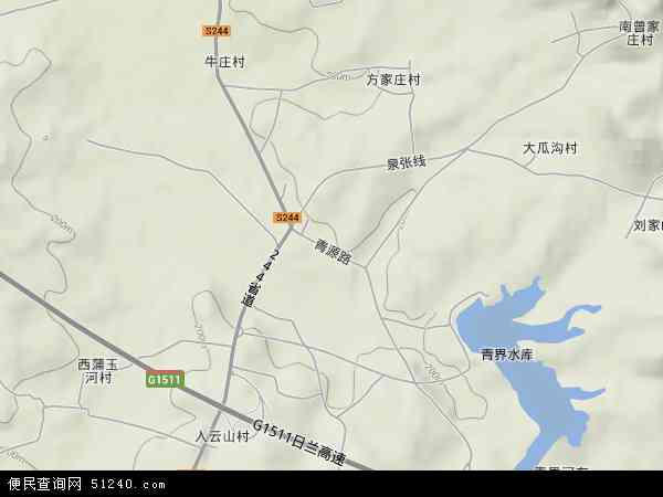 泗张镇地形图 - 泗张镇地形图高清版 - 2024年泗张镇地形图