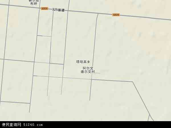 塔哈其乡地形图 - 塔哈其乡地形图高清版 - 2024年塔哈其乡地形图