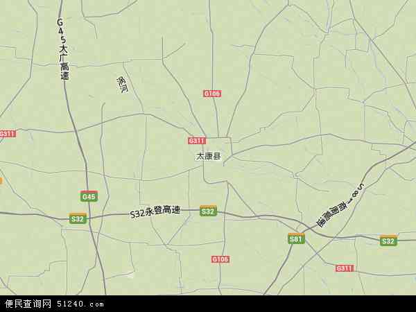 太康县地形图 - 太康县地形图高清版 - 2024年太康县地形图