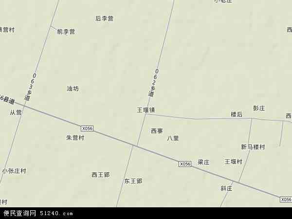 王堰镇地形图 - 王堰镇地形图高清版 - 2024年王堰镇地形图