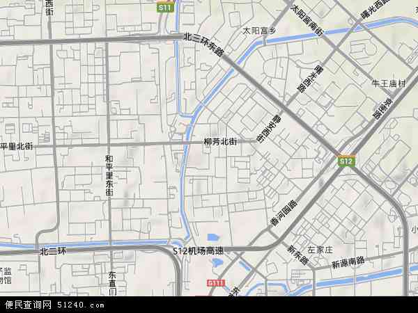 香河园地形图 - 香河园地形图高清版 - 2024年香河园地形图