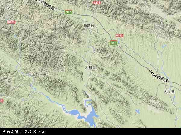 淅川县地形图 - 淅川县地形图高清版 - 2024年淅川县地形图
