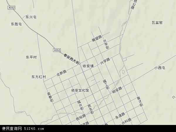 依安镇地形图 - 依安镇地形图高清版 - 2024年依安镇地形图