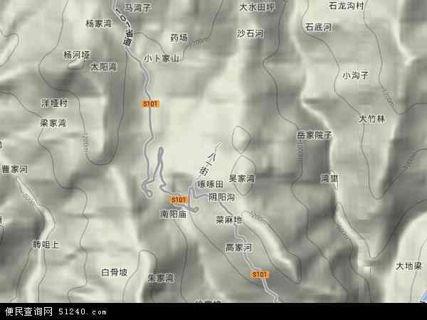 寨坡乡地形图 - 寨坡乡地形图高清版 - 2024年寨坡乡地形图