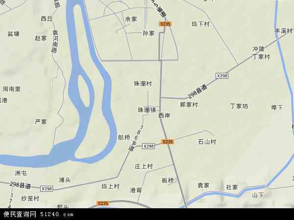 珠珊镇地形图 - 珠珊镇地形图高清版 - 2024年珠珊镇地形图