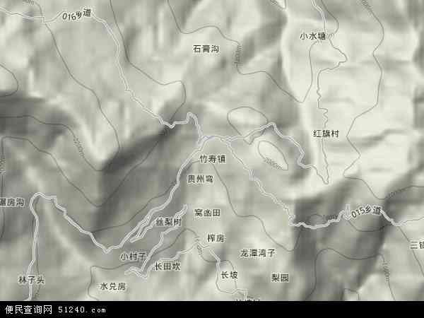 竹寿镇地形图 - 竹寿镇地形图高清版 - 2024年竹寿镇地形图
