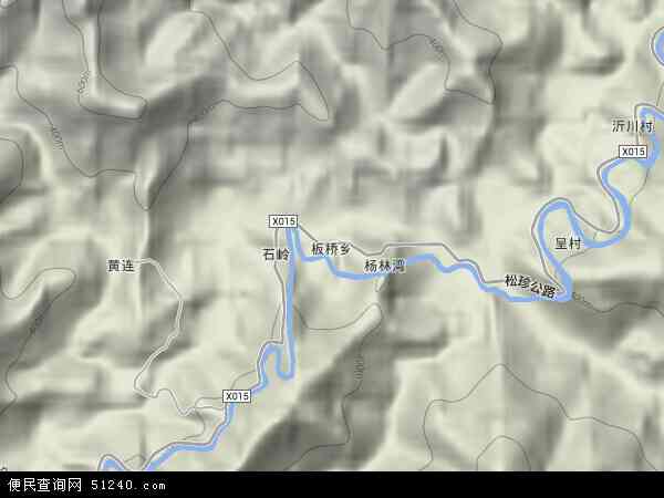 板桥乡地形图 - 板桥乡地形图高清版 - 2024年板桥乡地形图