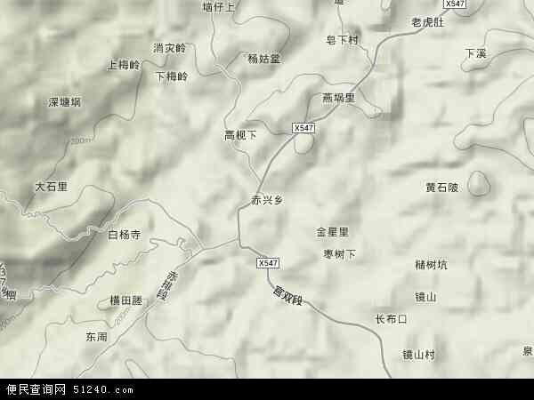 赤兴乡地形图 - 赤兴乡地形图高清版 - 2024年赤兴乡地形图