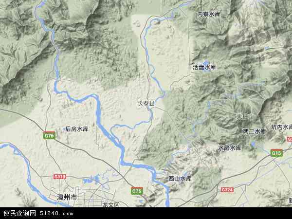 长泰县地形图 - 长泰县地形图高清版 - 2024年长泰县地形图