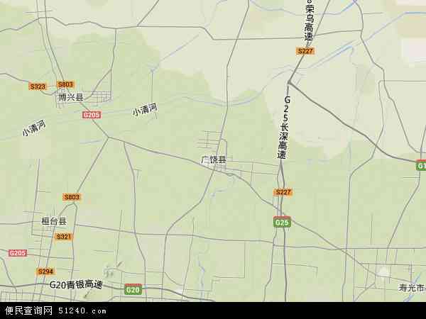 广饶县地形图 - 广饶县地形图高清版 - 2024年广饶县地形图
