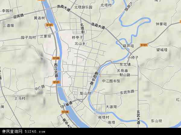 凯江镇地形图 - 凯江镇地形图高清版 - 2024年凯江镇地形图