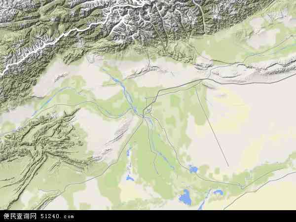 喀勒塔勒镇地形图 - 喀勒塔勒镇地形图高清版 - 2024年喀勒塔勒镇地形图