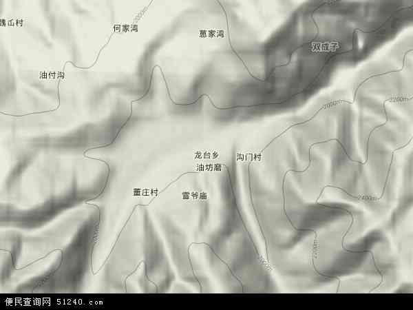 龙台乡地形图 - 龙台乡地形图高清版 - 2024年龙台乡地形图