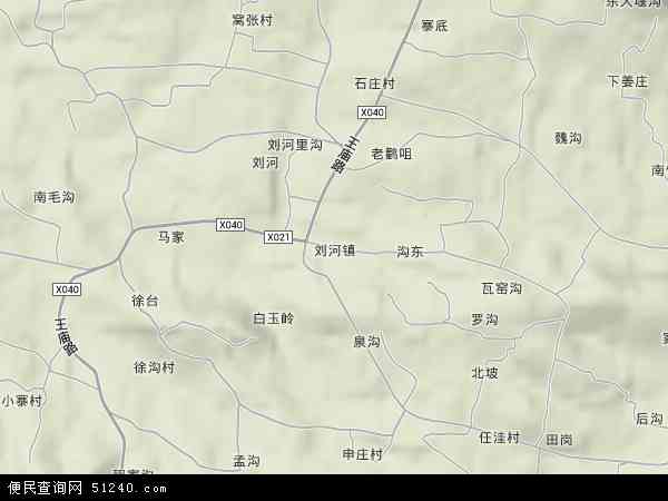 刘河镇地形图 - 刘河镇地形图高清版 - 2024年刘河镇地形图