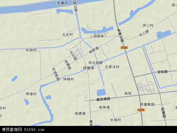 练塘镇地形图 - 练塘镇地形图高清版 - 2024年练塘镇地形图