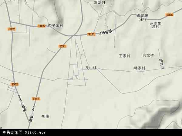 灵山镇地形图 - 灵山镇地形图高清版 - 2024年灵山镇地形图
