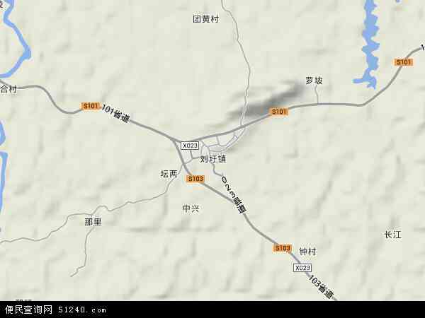 刘圩镇地形图 - 刘圩镇地形图高清版 - 2024年刘圩镇地形图