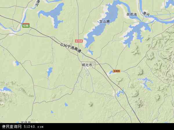  安徽省 滁州市 明光市 本站收录有:2021明光市地图高清版