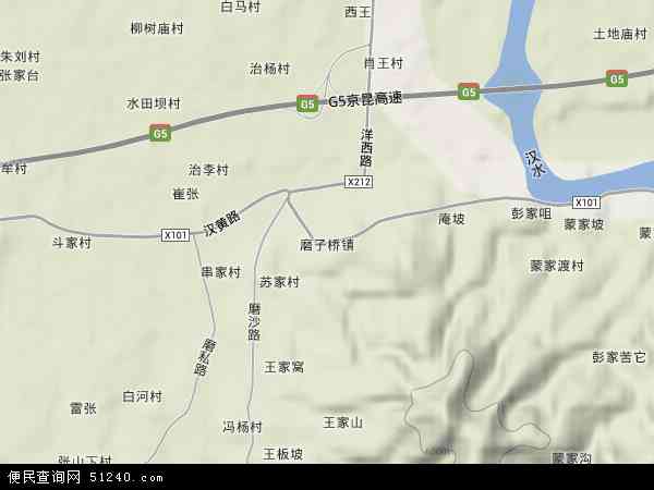 磨子桥镇地形图 - 磨子桥镇地形图高清版 - 2024年磨子桥镇地形图