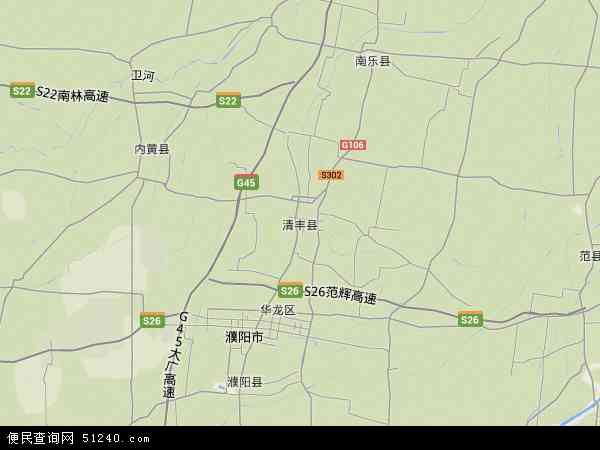 清丰县地形图 - 清丰县地形图高清版 - 2024年清丰县地形图