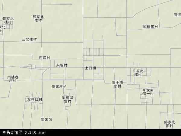 上口镇地形图 - 上口镇地形图高清版 - 2024年上口镇地形图