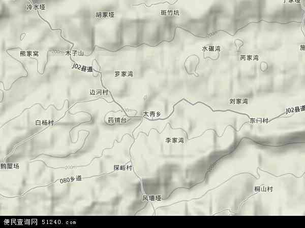 太青乡地形图 - 太青乡地形图高清版 - 2024年太青乡地形图