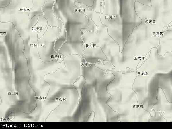 天林乡地形图 - 天林乡地形图高清版 - 2024年天林乡地形图