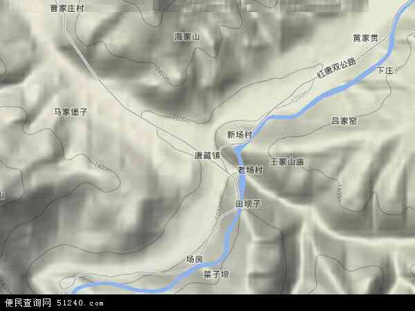 唐藏镇地形图 - 唐藏镇地形图高清版 - 2024年唐藏镇地形图
