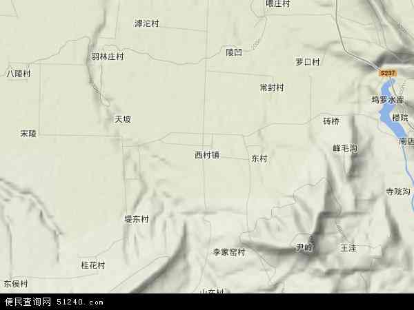 西村镇地形图 - 西村镇地形图高清版 - 2024年西村镇地形图