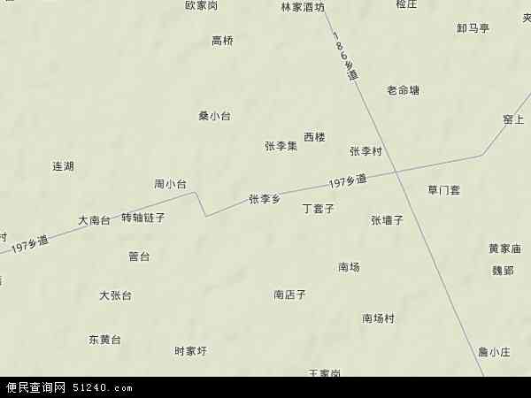 张李乡地形图 - 张李乡地形图高清版 - 2024年张李乡地形图