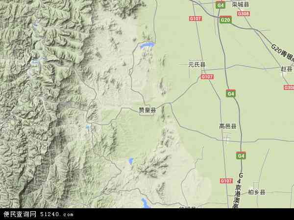 赞皇县地形图 - 赞皇县地形图高清版 - 2024年赞皇县地形图