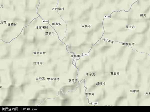 宝林镇地形图 - 宝林镇地形图高清版 - 2024年宝林镇地形图