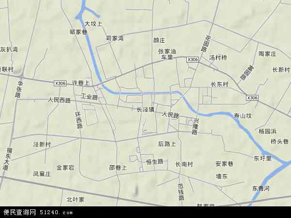 长泾镇地形图 - 长泾镇地形图高清版 - 2024年长泾镇地形图
