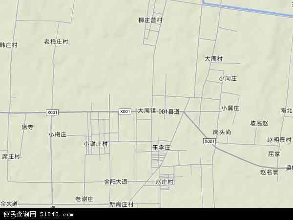 大周镇地形图 - 大周镇地形图高清版 - 2024年大周镇地形图