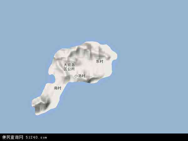 大钦岛乡地形图 - 大钦岛乡地形图高清版 - 2024年大钦岛乡地形图
