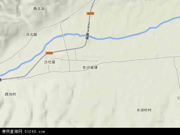 东河南镇地形图 - 东河南镇地形图高清版 - 2024年东河南镇地形图