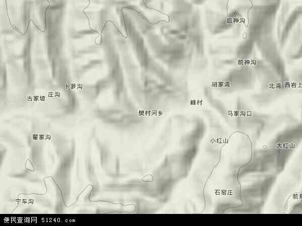 樊村河乡地形图 - 樊村河乡地形图高清版 - 2024年樊村河乡地形图