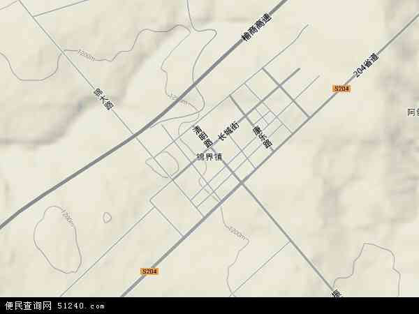 锦界镇地形图 - 锦界镇地形图高清版 - 2024年锦界镇地形图