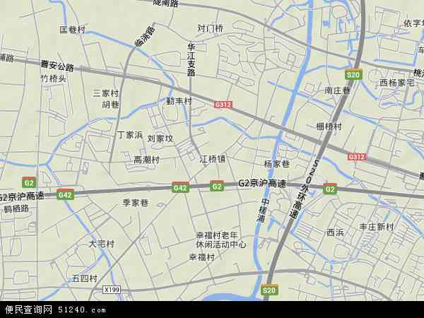 江桥镇地形图 - 江桥镇地形图高清版 - 2024年江桥镇地形图