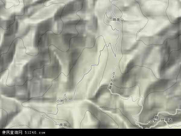 拉乌彝族乡地形图 - 拉乌彝族乡地形图高清版 - 2024年拉乌彝族乡地形图