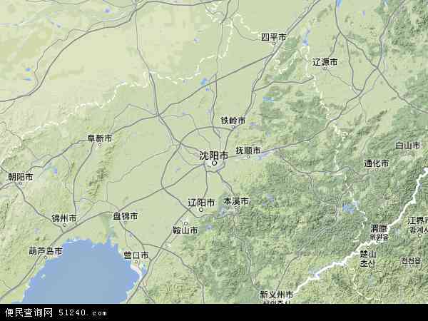 辽宁省地形图 - 辽宁省地形图高清版 - 2024年辽宁省地形图