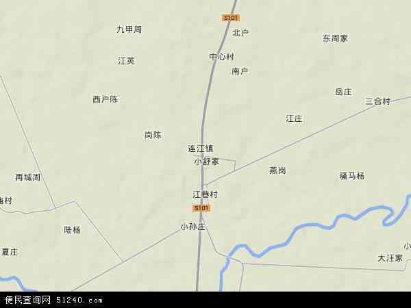 连江镇地形图 - 连江镇地形图高清版 - 2024年连江镇地形图