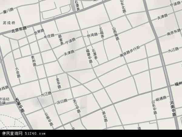南京东路地形图 - 南京东路地形图高清版 - 2024年南京东路地形图