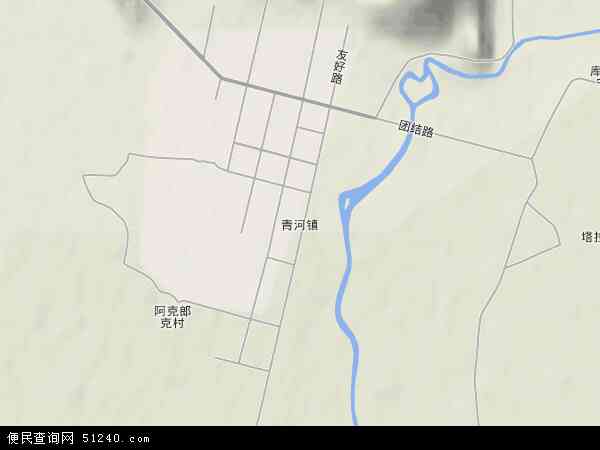 青河镇地形图 - 青河镇地形图高清版 - 2024年青河镇地形图
