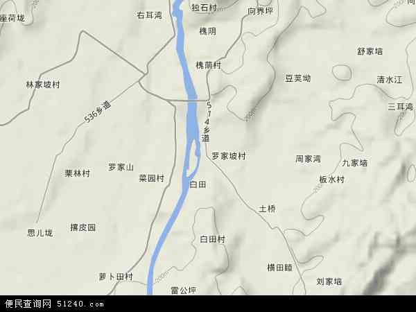 桥江镇地形图 - 桥江镇地形图高清版 - 2024年桥江镇地形图