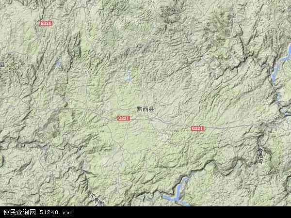 黔西县地形图 - 黔西县地形图高清版 - 2024年黔西县地形图