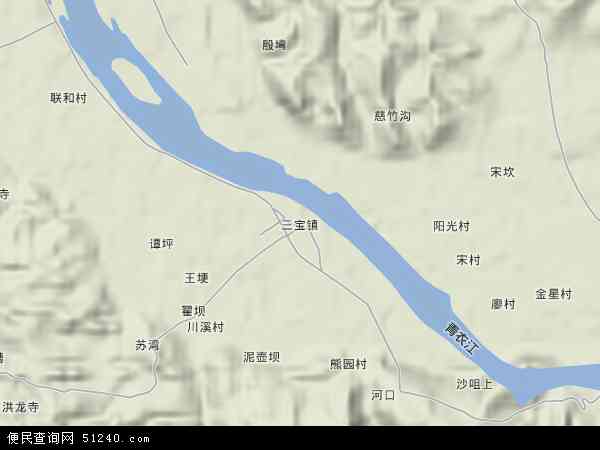 三宝镇地形图 - 三宝镇地形图高清版 - 2024年三宝镇地形图