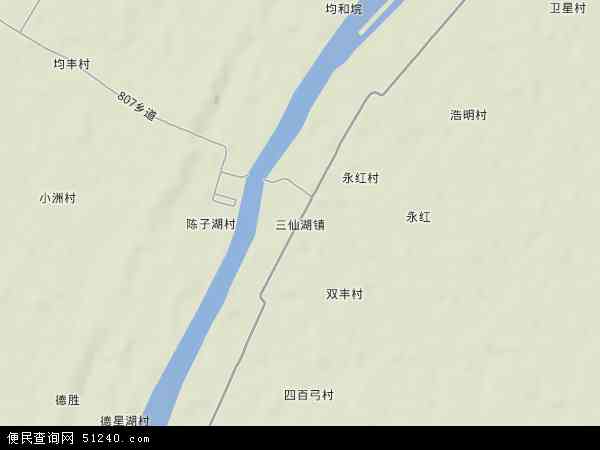 三仙湖镇地形图 - 三仙湖镇地形图高清版 - 2024年三仙湖镇地形图