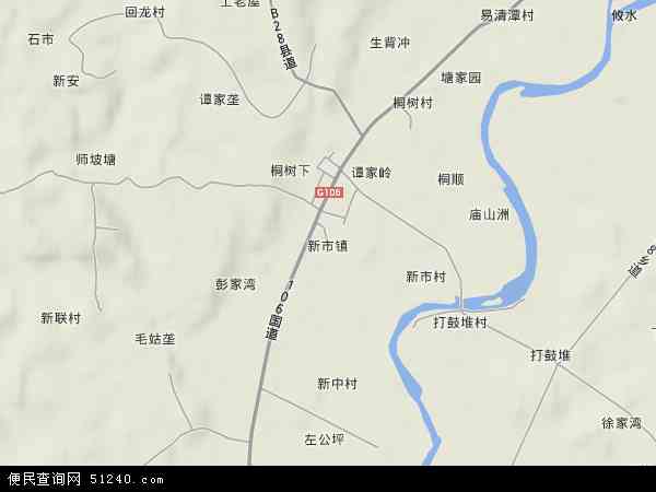 中国 湖南省 株洲市 攸县 新市镇本站收录有:2021新市镇卫星地图高清